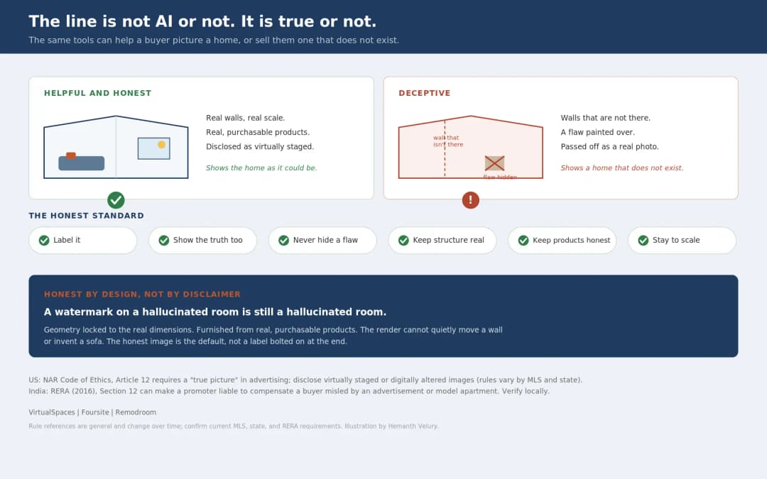 Honest by Design: Trust in AI Real Estate Imagery | VirtualSpaces