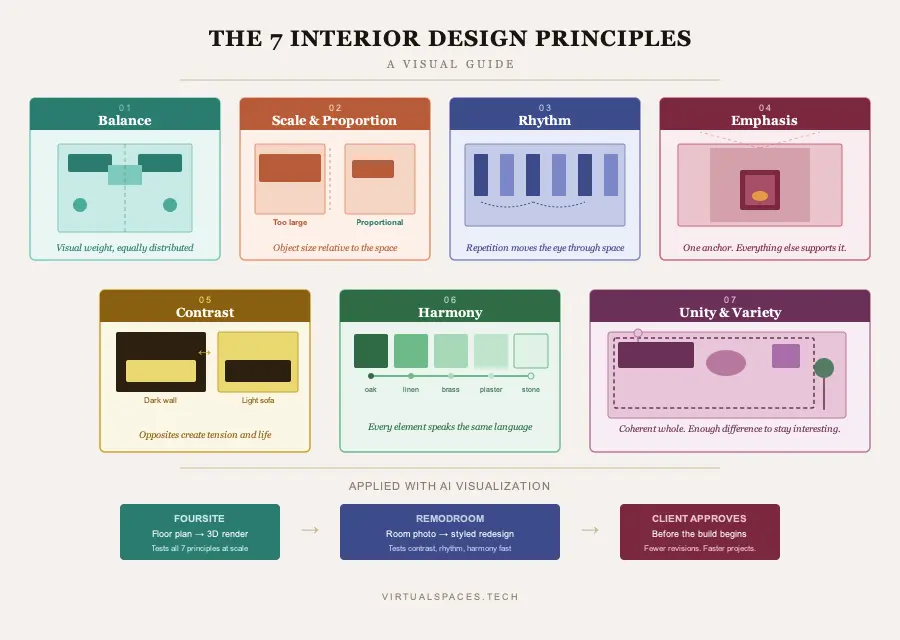 Interior Design Principles: Applied with AI | VirtualSpaces